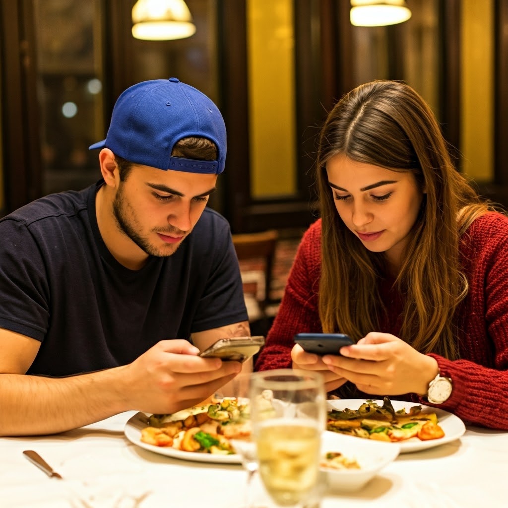 På italiensk restaurant med min kone På italiensk restaurant med min kone